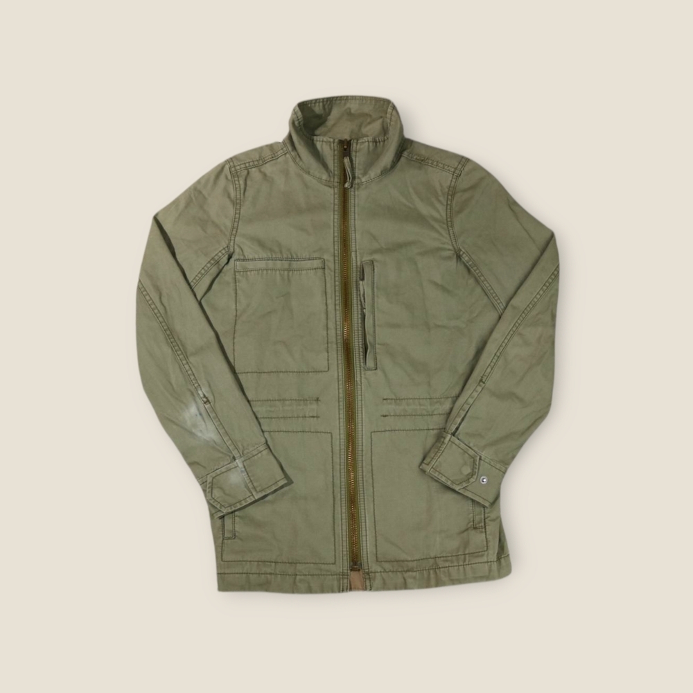 Madewell Jacket Women’s SZ XS Military Green Full Zip Four Pocket